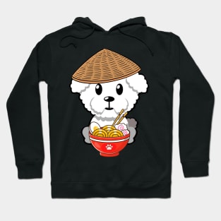 Funny Furry dog is eating noodles Hoodie